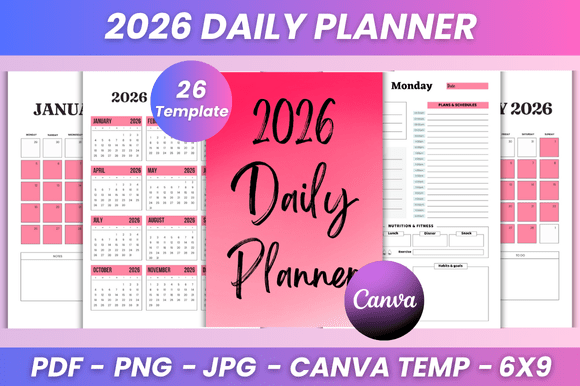 2026 Daily Planner KDP Interior: A Practical Tool for Organized Planning