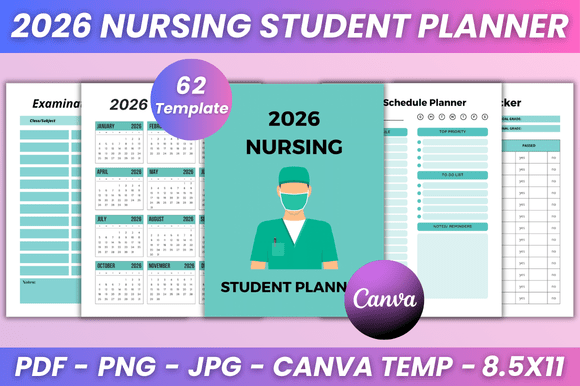 2026 Nursing Student Planner Kdp: Your Clinical Year Companion in a Digital World