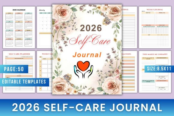 2026 Self-Care Journal: A Year of Mindful Planning