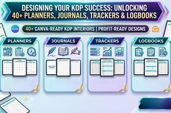 40 Top Selling Canva Templates Bundle: Real Templates for Everyday Planning and Tracking