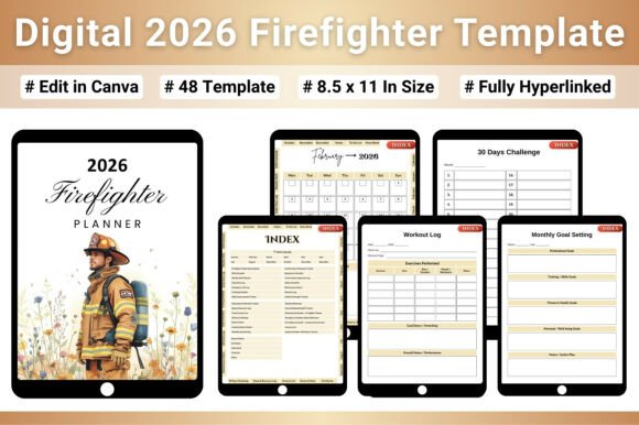 Digital 2026 Firefighter Template