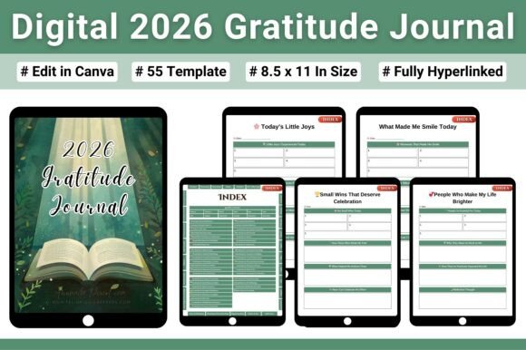 Digital 2026 Gratitude Journal: A Mindful Companion