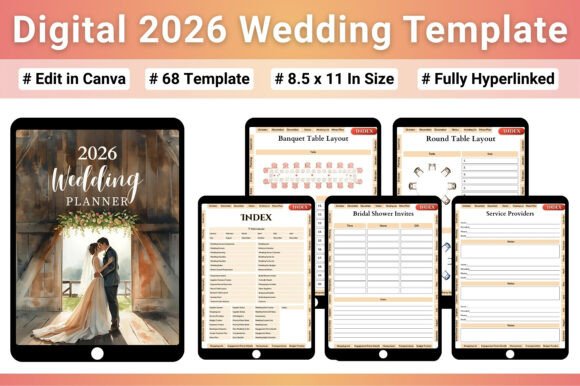 Digital 2026 Wedding Template: Plan Every Detail with Clarity and Ease