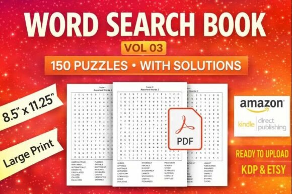Large Print Word Search – 150 Puzzles: A Practical Tool for Focus and Relaxation