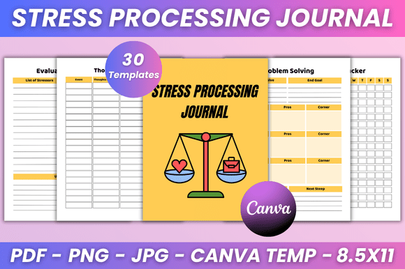 Stress Processing Journal KDP Interior: A Practical Tool for Managing Overwhelm