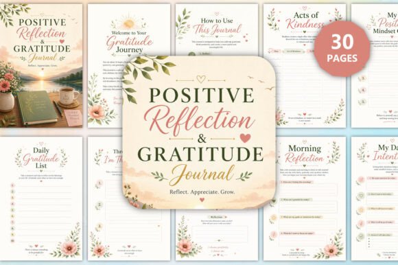 The Positive Reflection Gratitude Journal: A Strategic Tool for Mindful Growth and Emotional Clarity