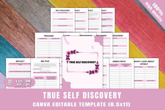 True Self Discovery: Build Meaningful Planners and Journals with Ease