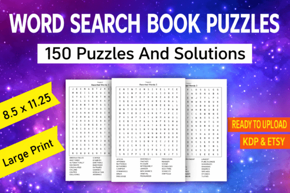 Word Search Book – 150 Puzzles