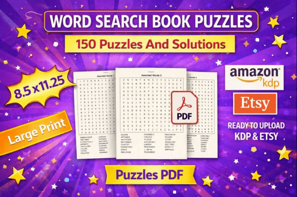 Word Search Easy to Hard – 150 Puzzles